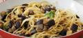 Spaghetti melanzane e caprino