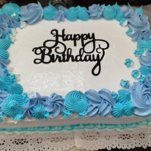 Cake media bandeja con dulce de leche (30x22 cm)