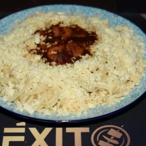 Espaguetis con Camarón