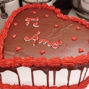 Cobertura de chocolate para cake pequeño 