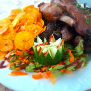 Costilla de Cerdo Asada al Carbón 
