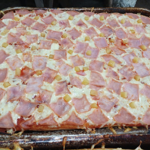 Pizza familiar Hawaiana 