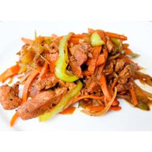 Fajitas de cerdo empanadas