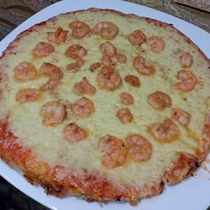 Pizza con Camarón