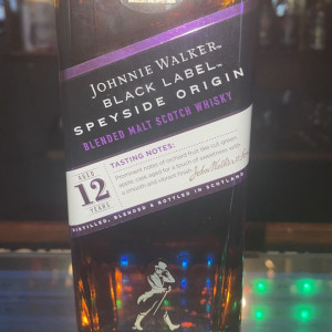 Whisky JW Black label Speyside origin
