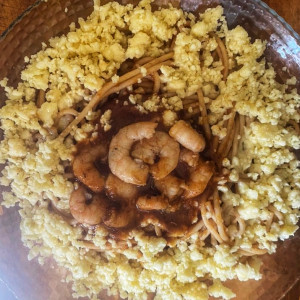 Pizza con Camarón (Gouda)